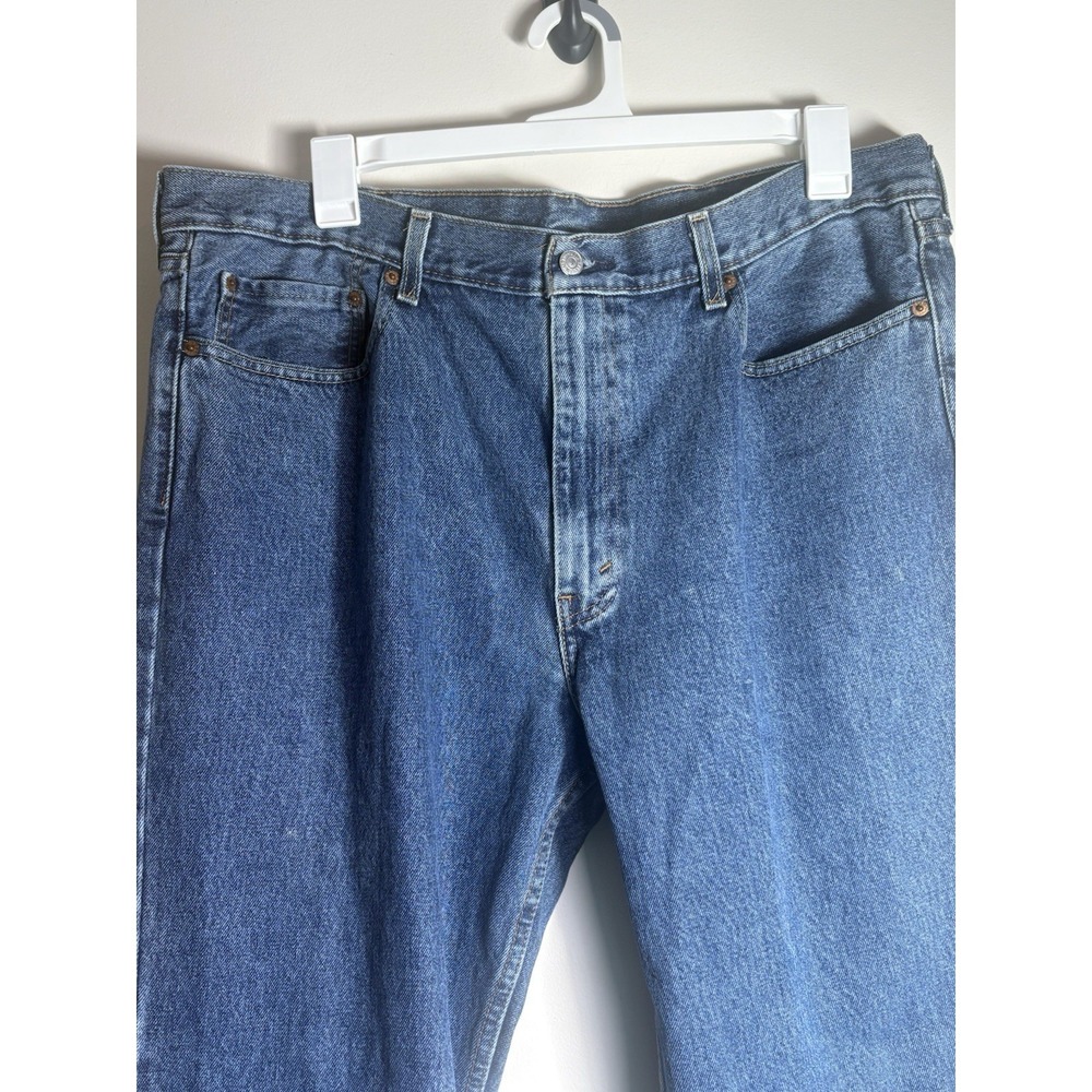 Levis 550 Relaxed Fit Tapered Leg Blue Denim Jeans Mens W40 L32 Medium‎ Wash